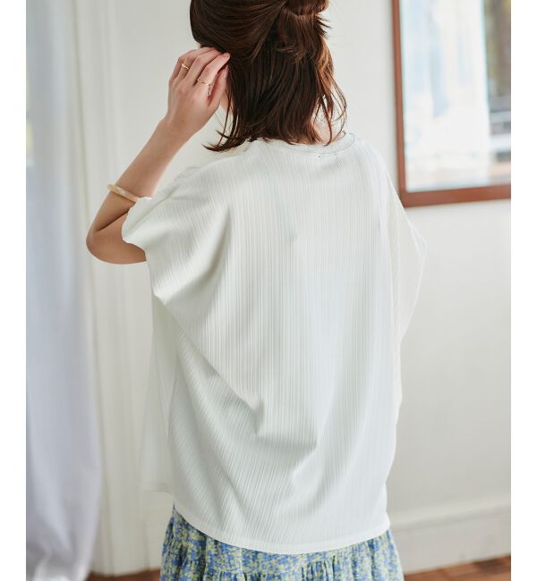  「《WEB限定アイテム》ランダムリブショルダータックプルオーバー」|プルオーバー|