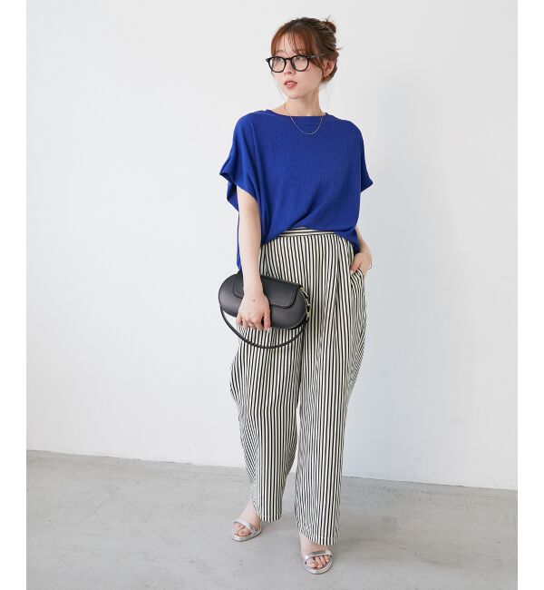  「《WEB限定アイテム》ランダムリブショルダータックプルオーバー」|プルオーバー|