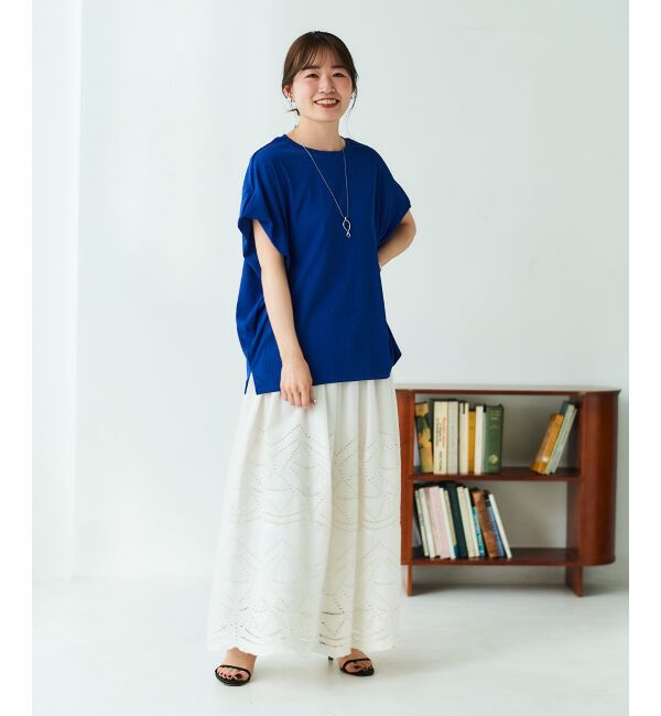  「《WEB限定アイテム》ランダムリブショルダータックプルオーバー」|プルオーバー|