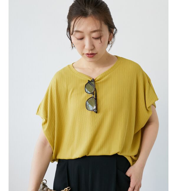  「《WEB限定アイテム》ランダムリブショルダータックプルオーバー」|プルオーバー|