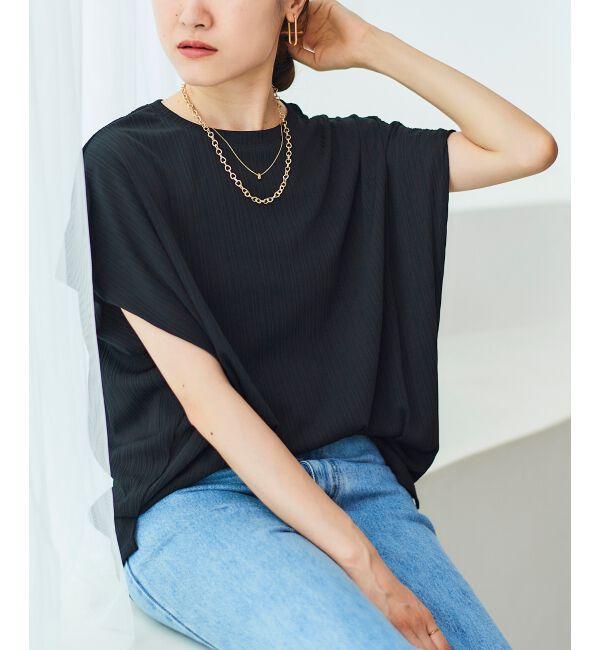  「《WEB限定アイテム》ランダムリブショルダータックプルオーバー」|プルオーバー|