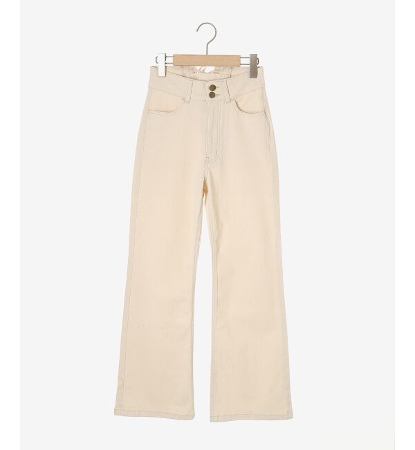 MAJESTICLEGON「美脚フレアデニムパンツ」|デニム|