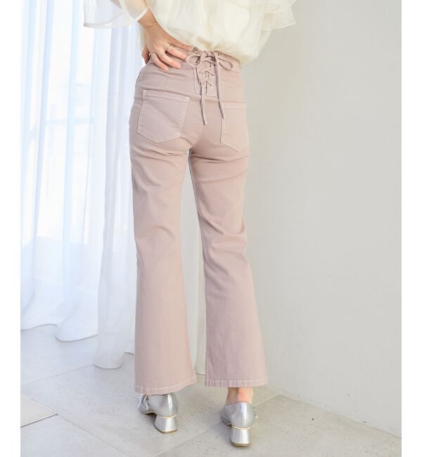 MAJESTICLEGON「美脚フレアデニムパンツ」|デニム|