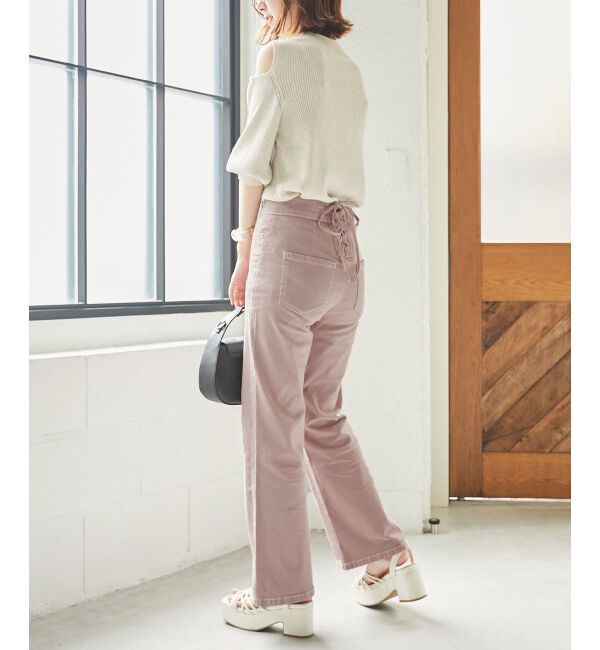 MAJESTICLEGON「美脚フレアデニムパンツ」|デニム|