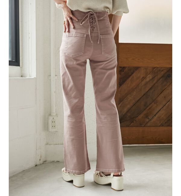 MAJESTICLEGON「美脚フレアデニムパンツ」|デニム|