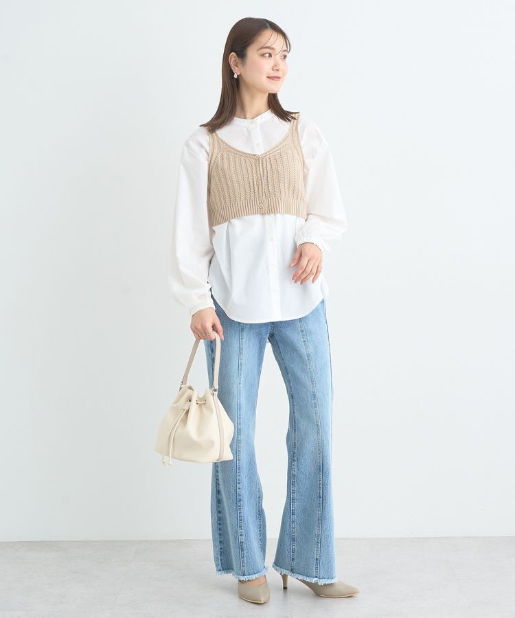 earth music&ecology「バイカラーハンドルドロストバッグ」|ハンドバッグ|