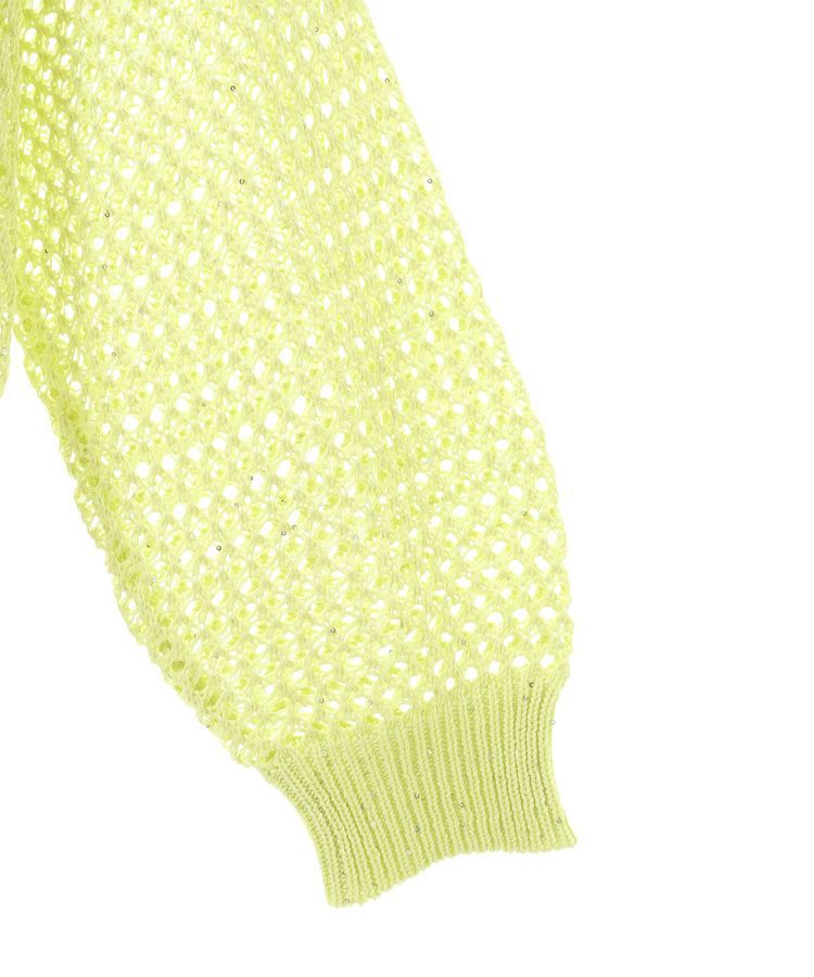 earth music&ecology「スパンコールメッシュニットプルオーバー」|ニット・セーター|