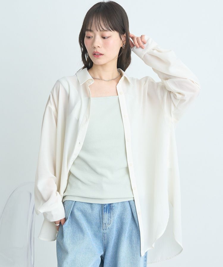 earth music&ecology「シアーシャツ」|シャツ・ブラウス|Off White