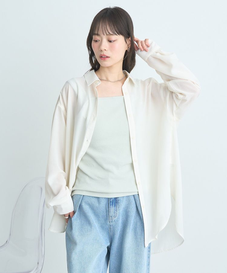 earth music&ecology「シアーシャツ」|シャツ・ブラウス|