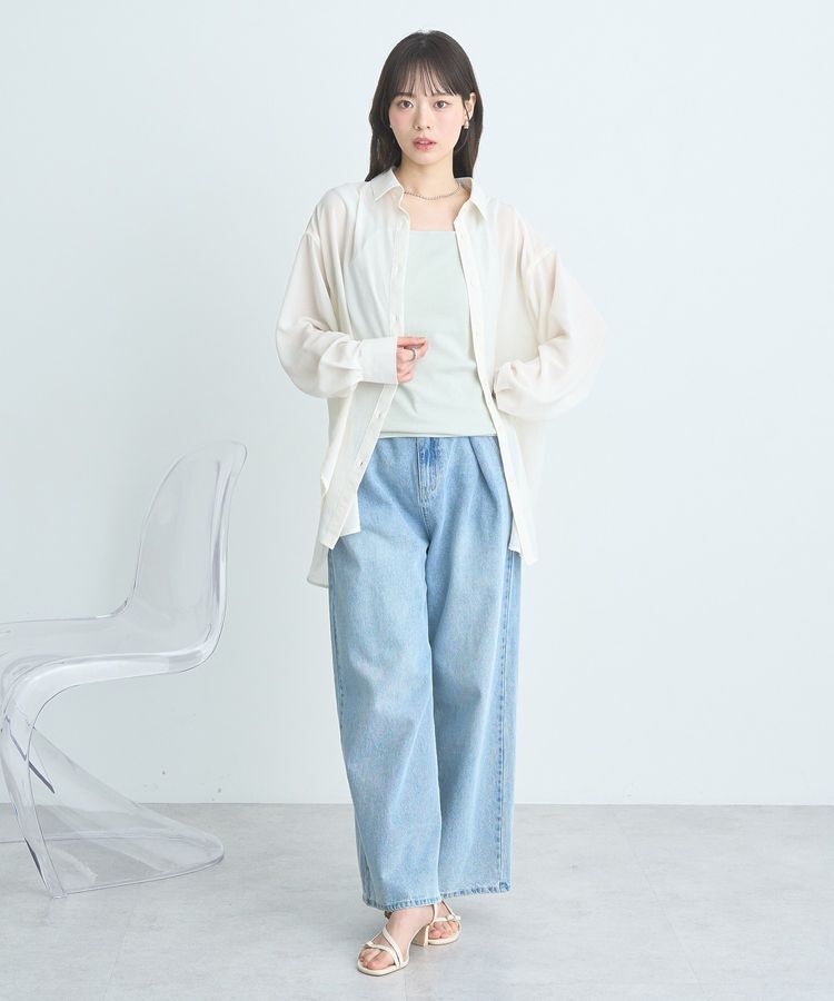 earth music&ecology「シアーシャツ」|シャツ・ブラウス|