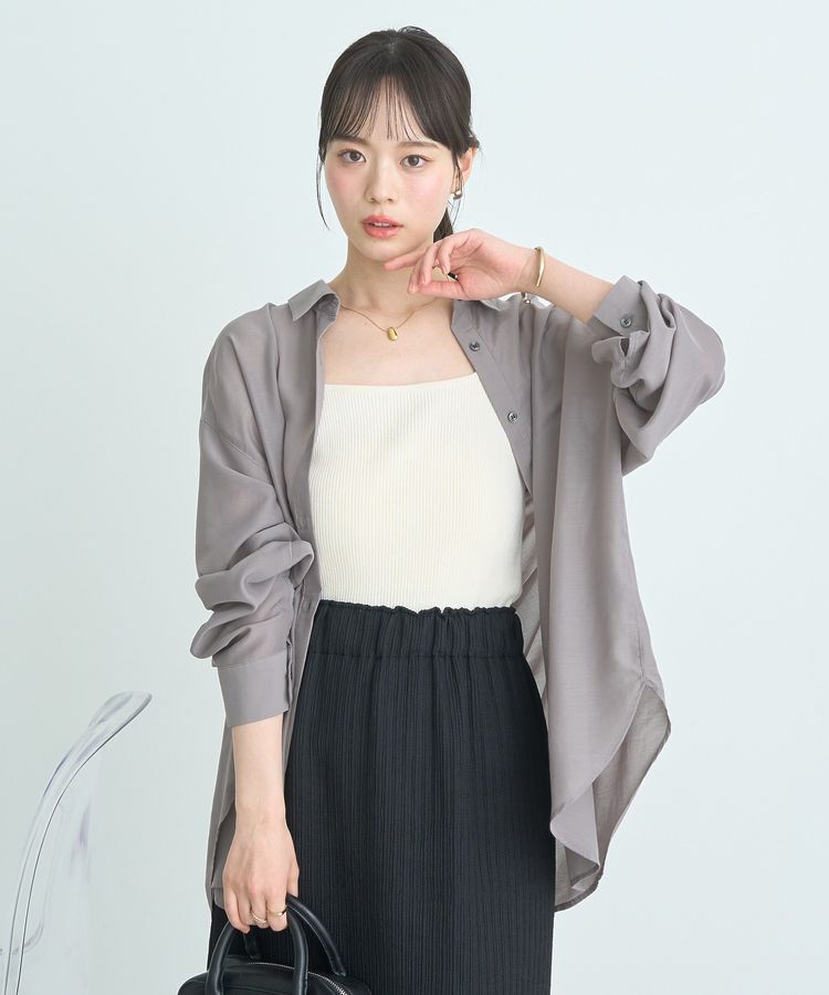 earth music&ecology「シアーシャツ」|シャツ・ブラウス|