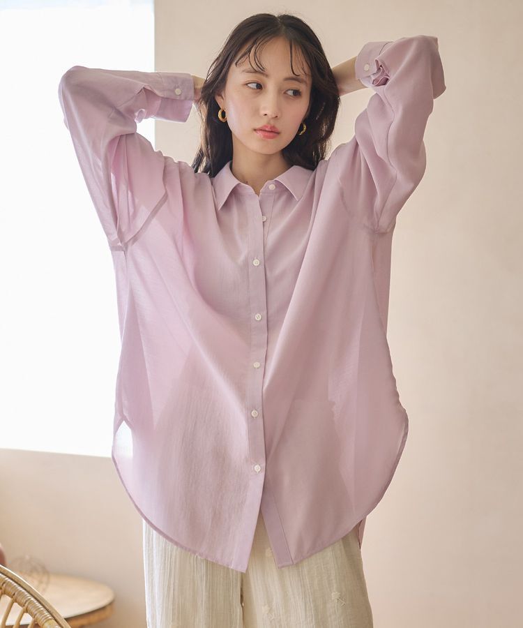 earth music&ecology「シアーシャツ」|シャツ・ブラウス|