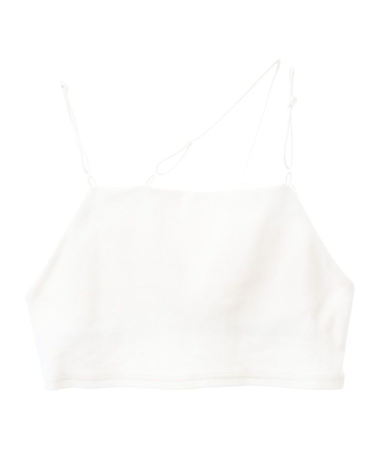 earth music&ecology「アシメショルダーショートキャミソール」|キャミソール|