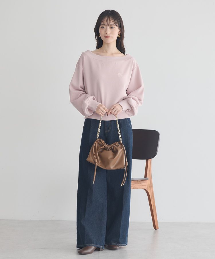 earth music&ecology「ハイウエストデニムパンツ」|デニム|