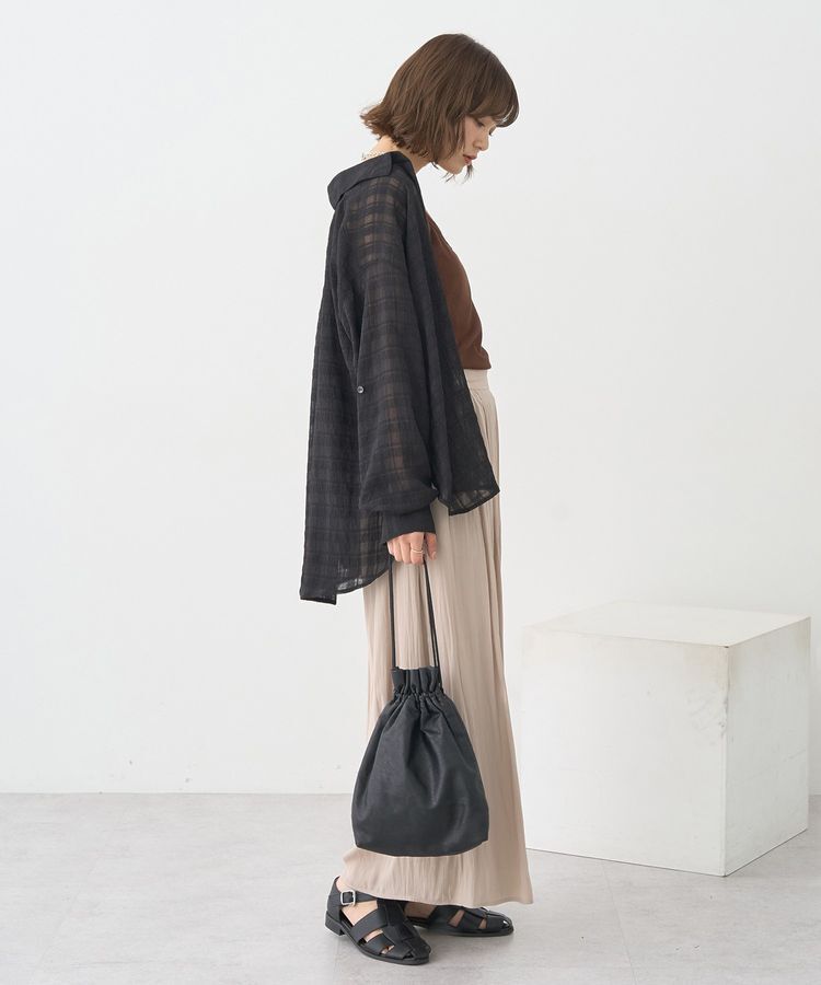 earth music&ecology「シャドーチェックシャツ」|シャツ・ブラウス|