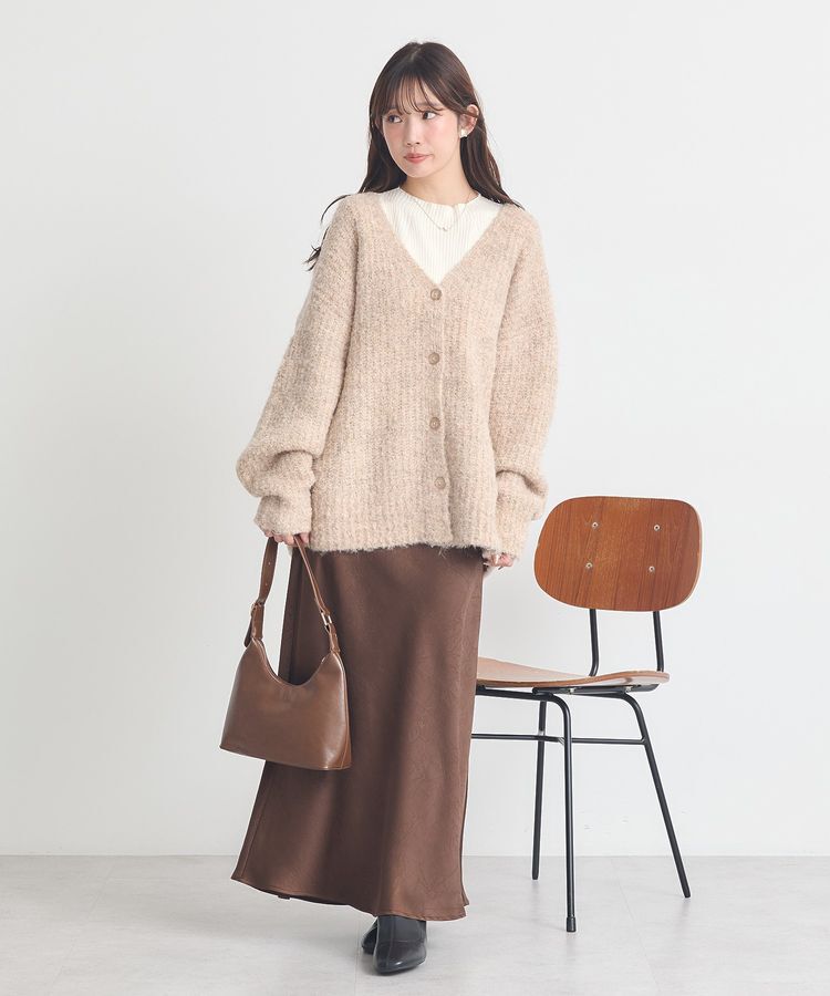 earth music&ecology「ストレッチサテンスカート」|スカート|