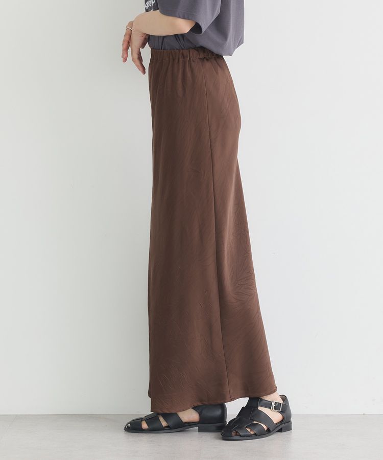 earth music&ecology「ストレッチサテンスカート」|スカート|