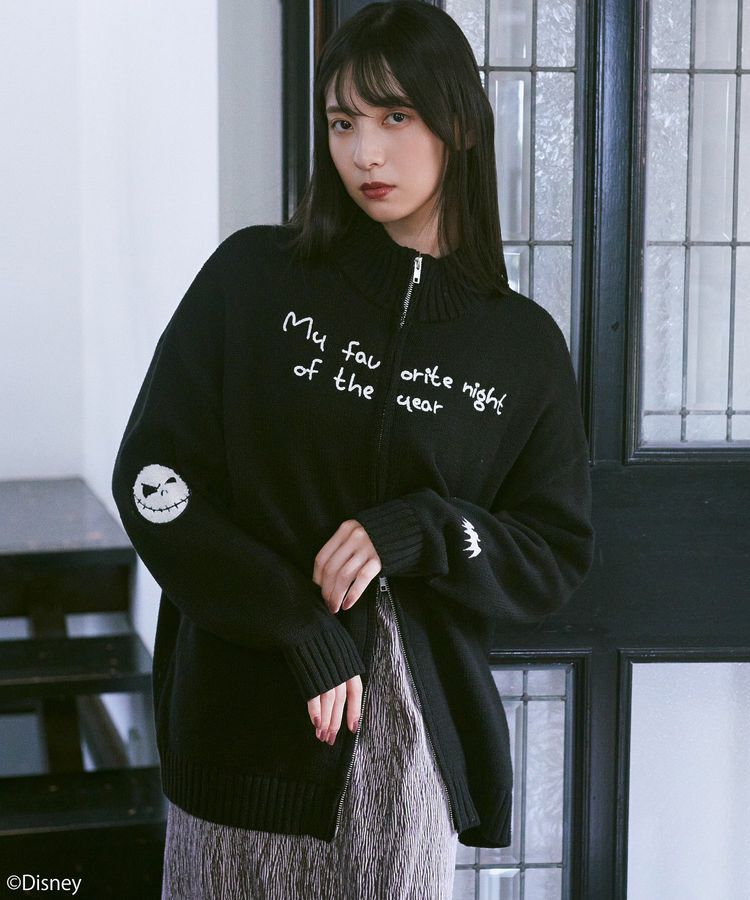 earth music&ecology「ナイトメア/ダブルジップニットカーディガン」|カーディガン|