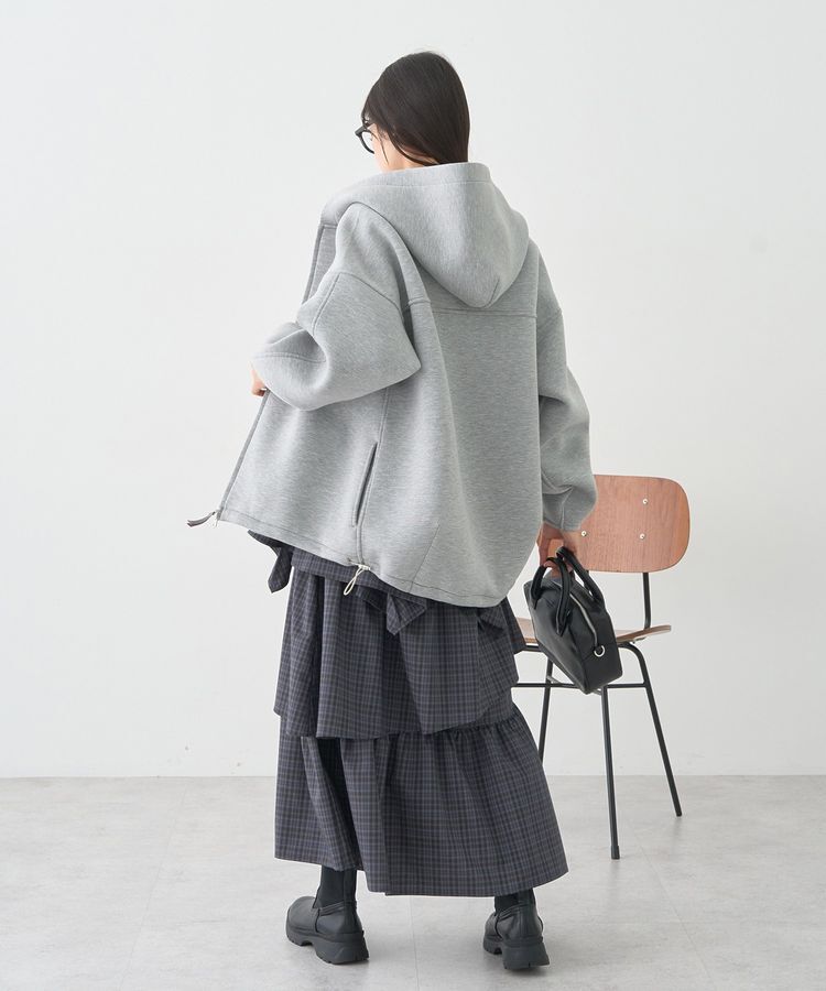 earth music&ecology「ダンボールニットフーディーブルゾン」|ブルゾン・スタジャン|