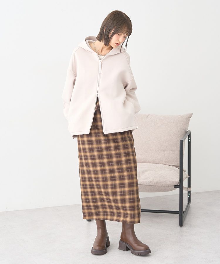 earth music&ecology「ダンボールニットフーディーブルゾン」|ブルゾン・スタジャン|