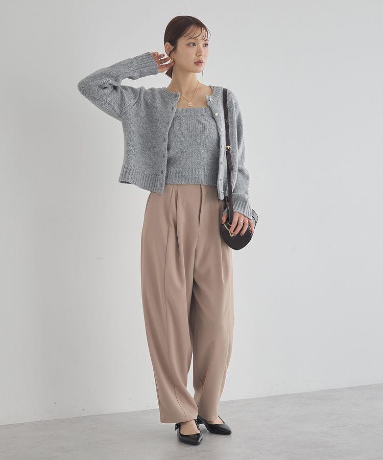 earth music&ecology「SET2点フラワースパンコールカーデ＋ビスチェ」|カーディガン|