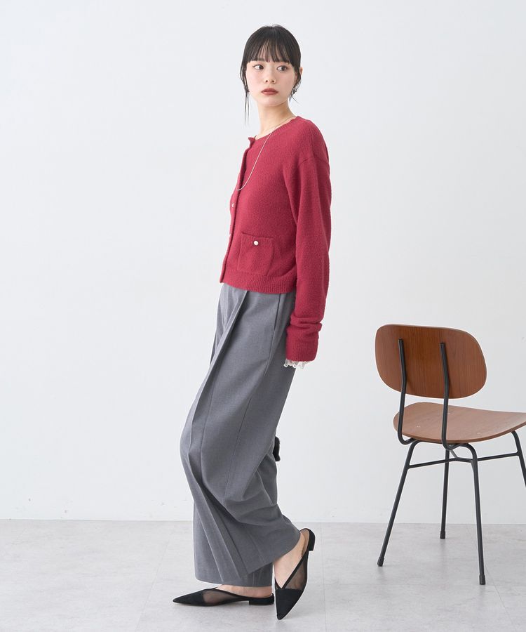 earth music&ecology「パウダーシャギークルーネックカーディガン」|カーディガン|