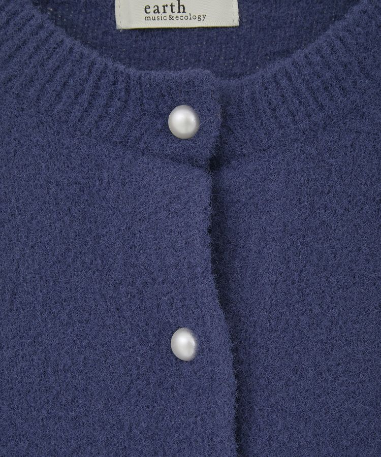 earth music&ecology「パウダーシャギークルーネックカーディガン」|カーディガン|