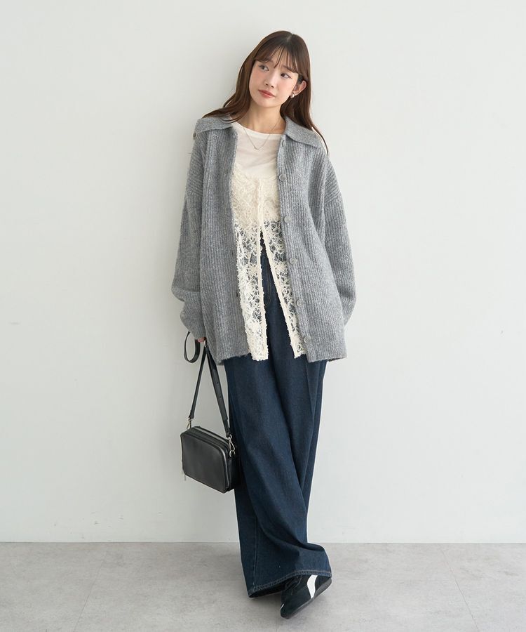 earth music&ecology「モールレースキャミチュニック」|チュニック|