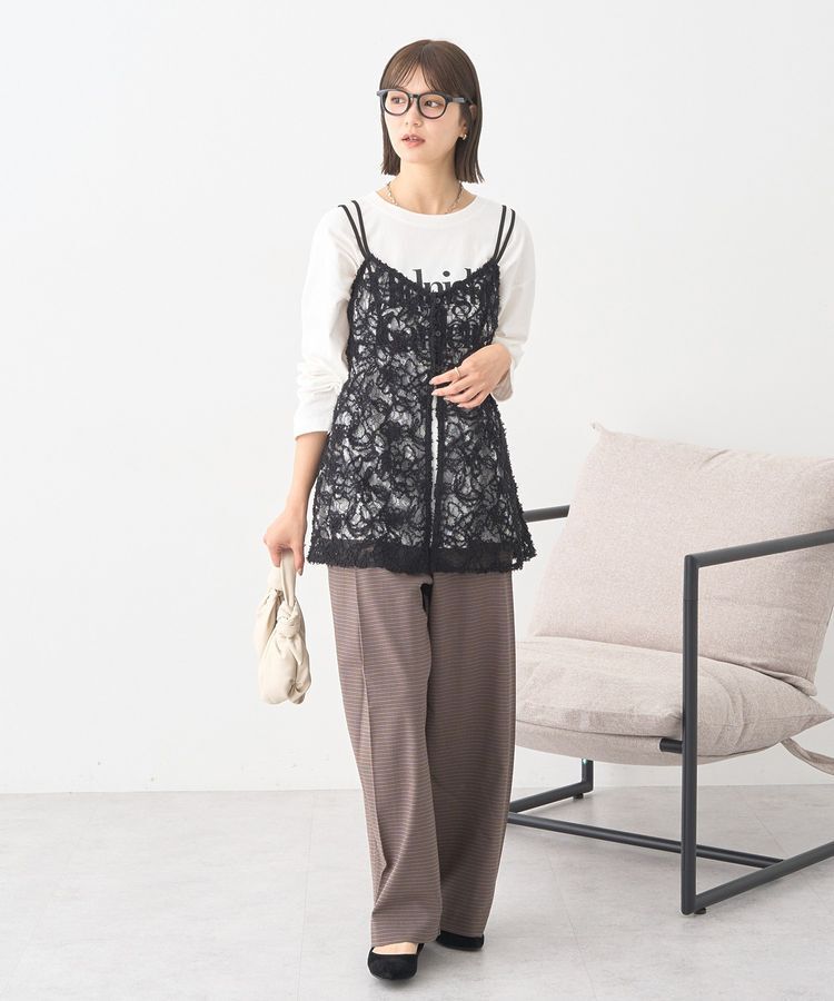 earth music&ecology「モールレースキャミチュニック」|チュニック|