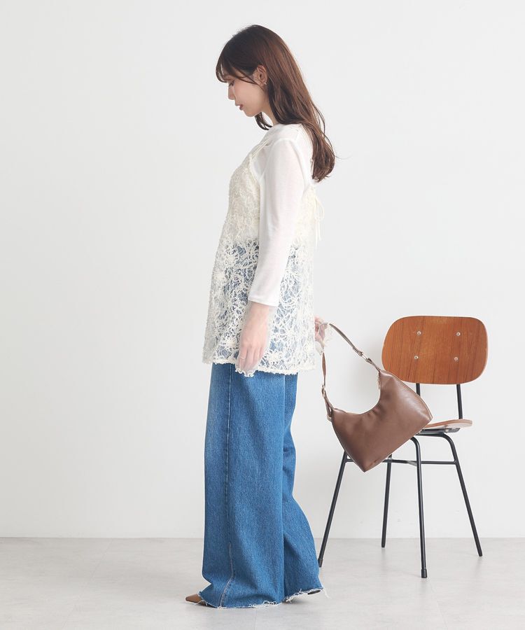 earth music&ecology「モールレースキャミチュニック」|チュニック|