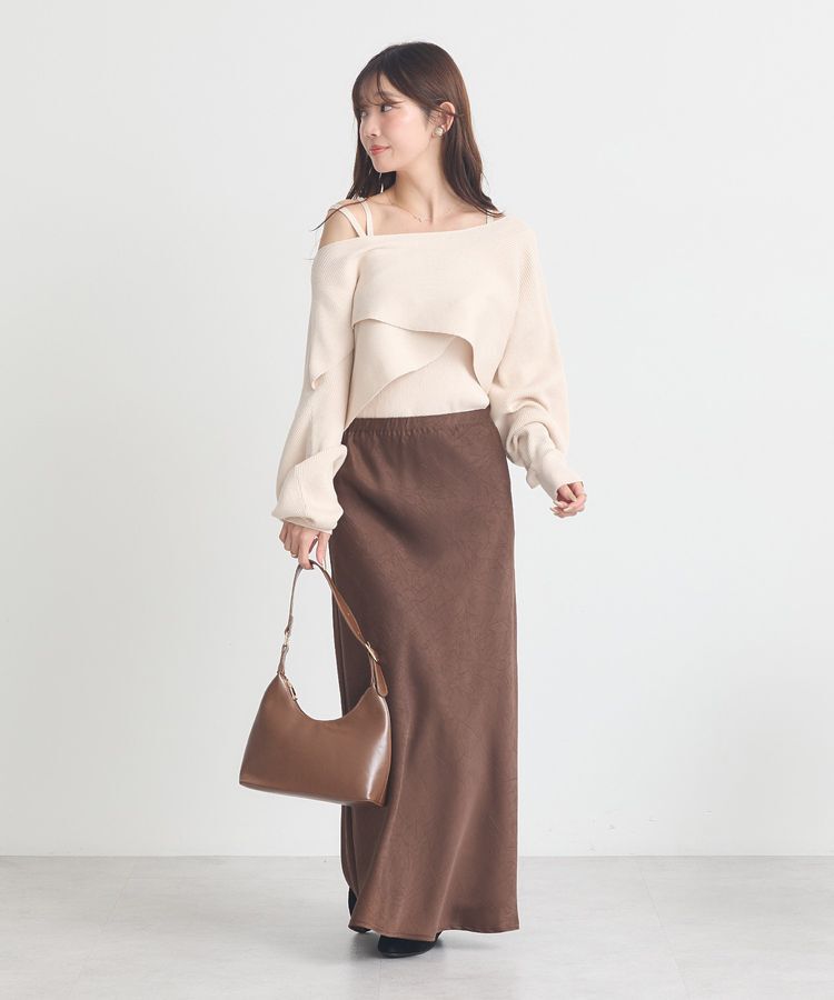 earth music&ecology「SET2点クロスニット+キャミソール」|ニット・セーター|