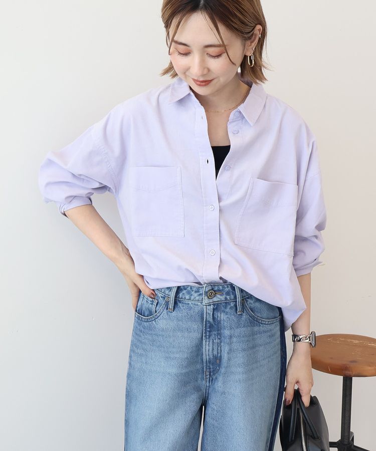 AMERICAN HOLIC「Wポケットコーデュロイシャツ」|シャツ・ブラウス|Lilac