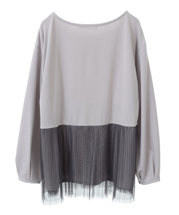 Green Parks「プリーツチュールドッキングプルオーバー」|Tシャツ・カットソー|