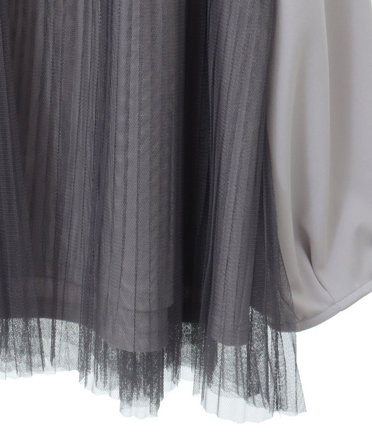 Green Parks「プリーツチュールドッキングプルオーバー」|Tシャツ・カットソー|