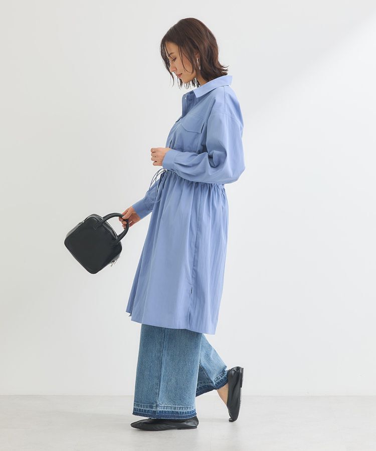 Green Parks「ミディ丈ミリタリーシャツワンピース」|ワンピース|