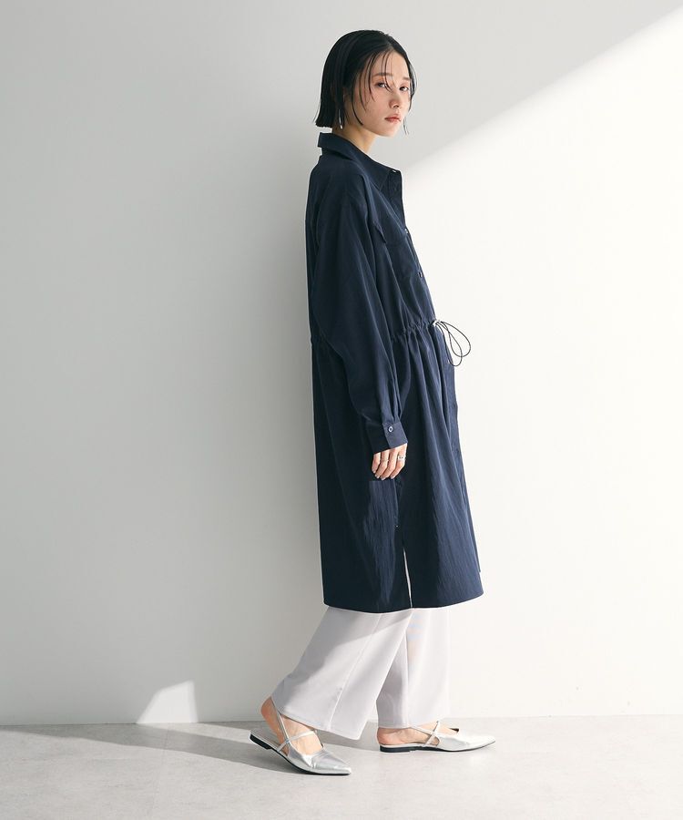 Green Parks「ミディ丈ミリタリーシャツワンピース」|ワンピース|