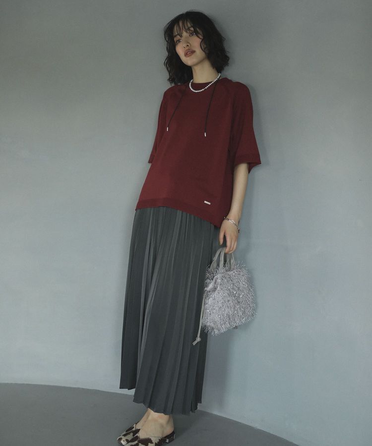 Green Parks「トレーナー風ニットプルオーバー」|ニット・セーター|