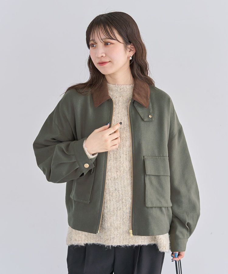 Green Parks「2WAYジップアップジャケット」|ブルゾン・スタジャン|