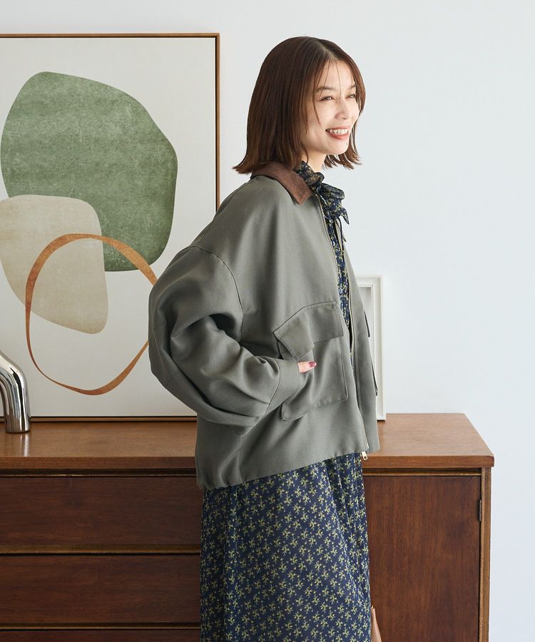 Green Parks「2WAYジップアップジャケット」|ブルゾン・スタジャン|