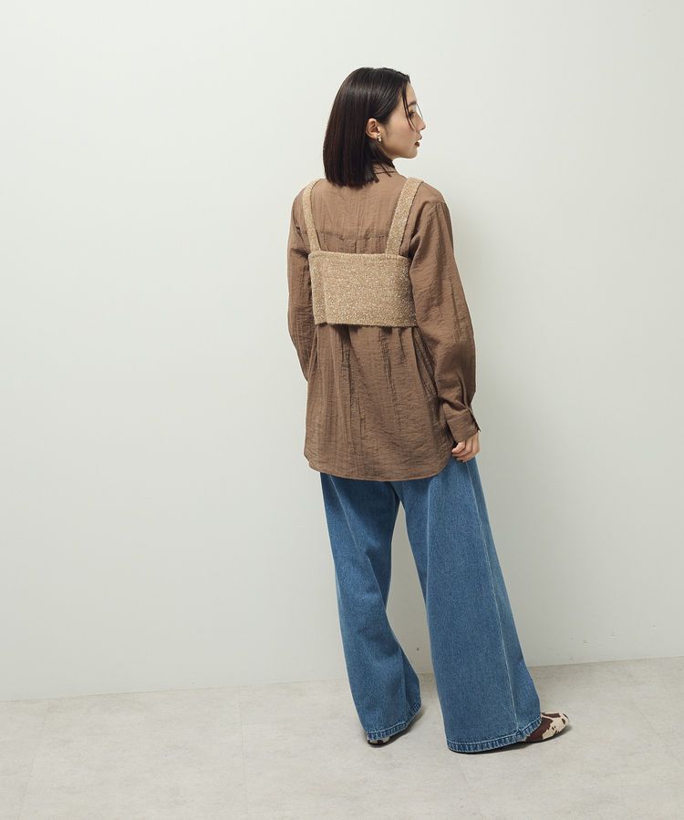 Green Parks「SET2点ラメシャギービスチェ+シャツ」|シャツ・ブラウス|