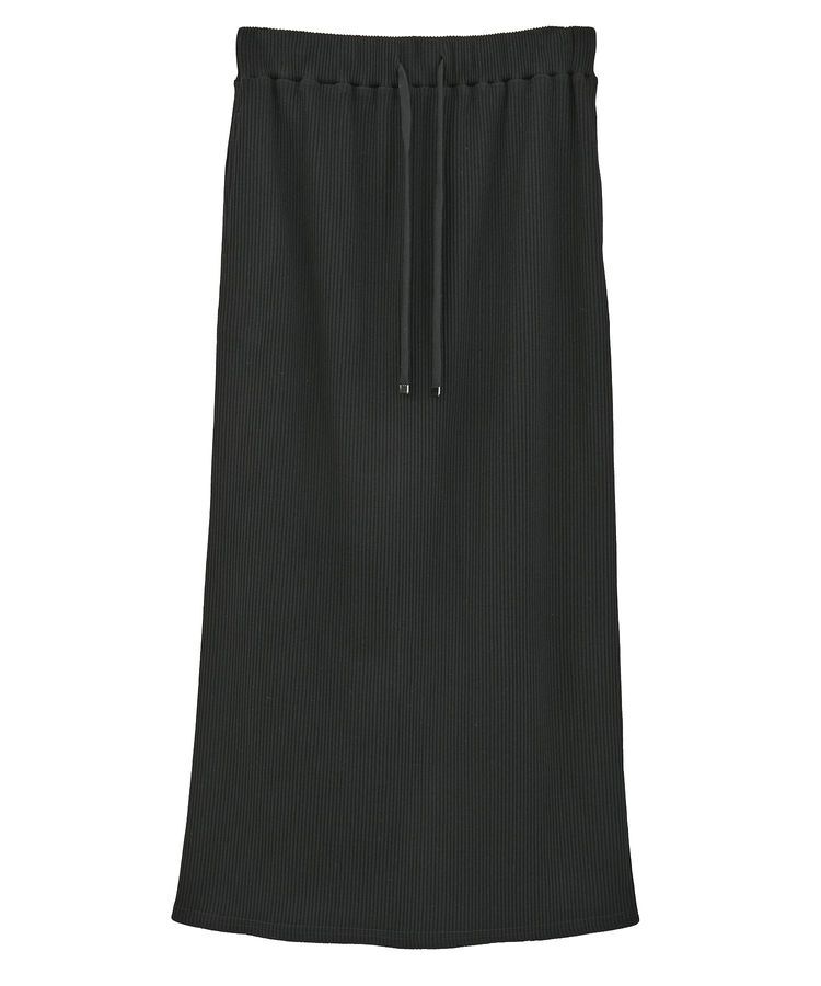 Green Parks「楽ちんIラインリブスカート」|タイト|