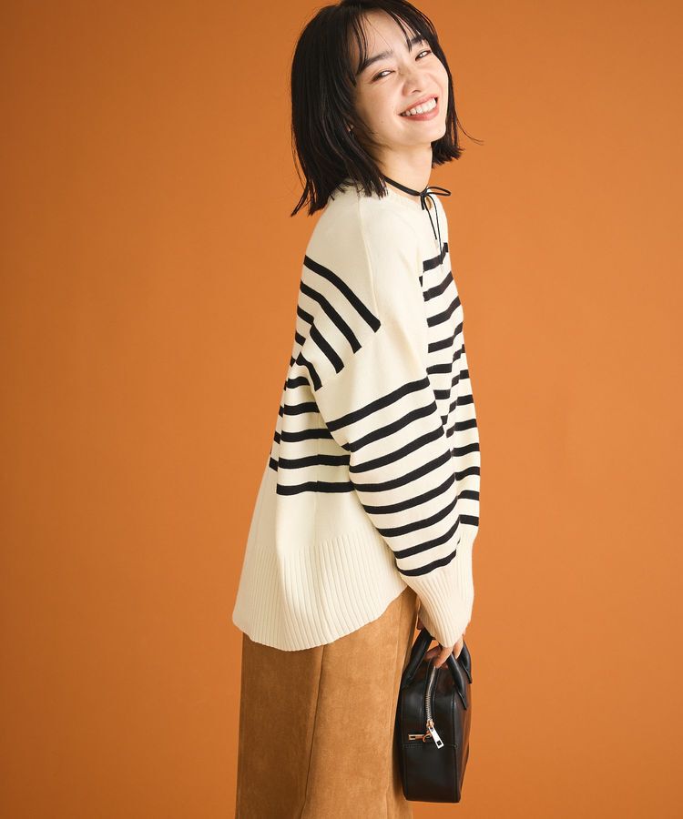 Green Parks「ふわもっちニットプルオーバー」|ニット・セーター|Border