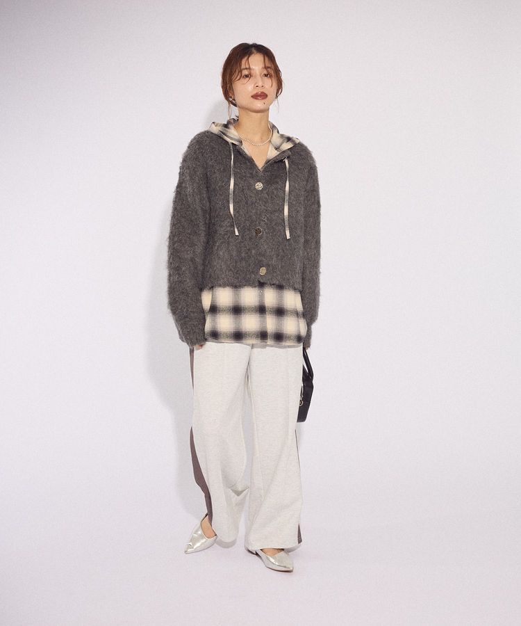 Green Parks「ネルチェックフードシャツ」|シャツ・ブラウス|