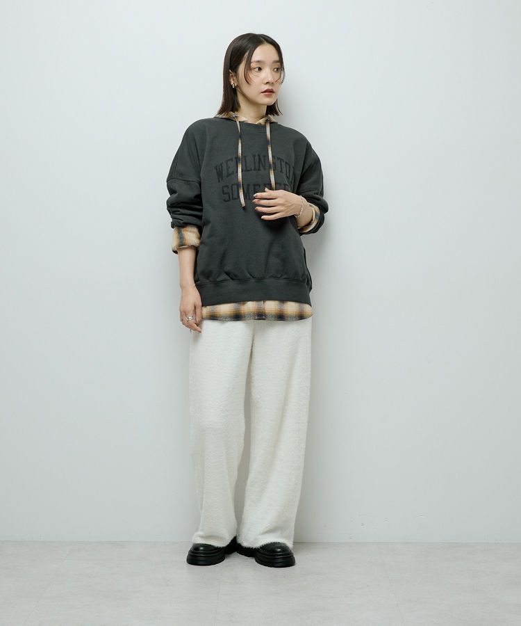 Green Parks「ネルチェックフードシャツ」|シャツ・ブラウス|