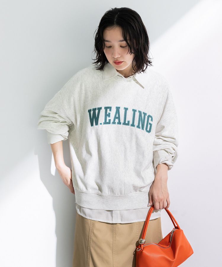 Green Parks「刺しゅうロゴ裏毛プルオーバー」|スウェット・ジャージ|Oatmeal