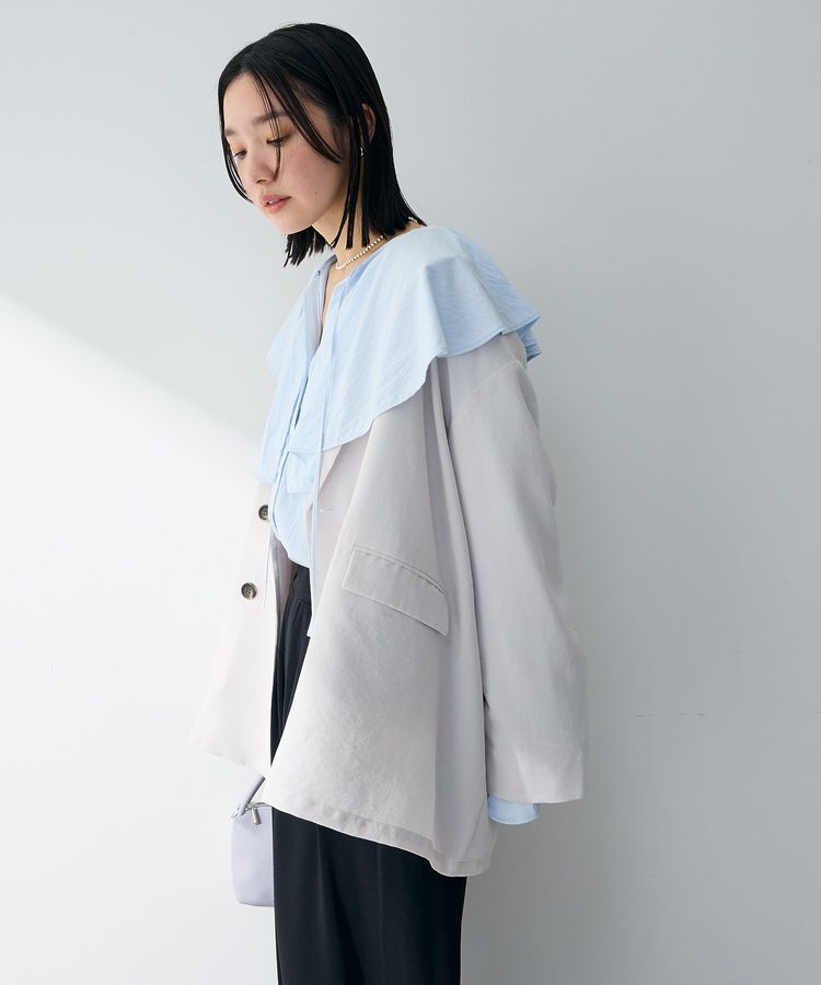Green Parks「オーバーサイズW釦ライトジャケット」|テーラードジャケット|