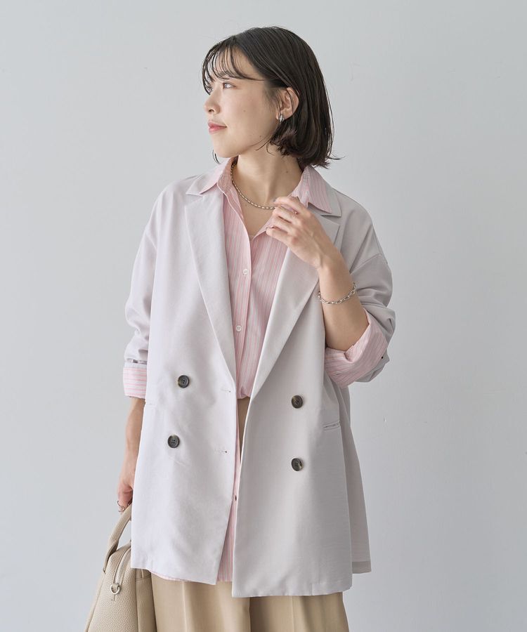 Green Parks「オーバーサイズW釦ライトジャケット」|テーラードジャケット|