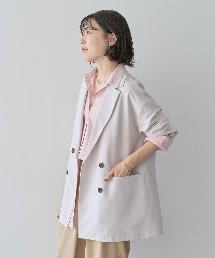 Green Parks「オーバーサイズW釦ライトジャケット」|テーラードジャケット|
