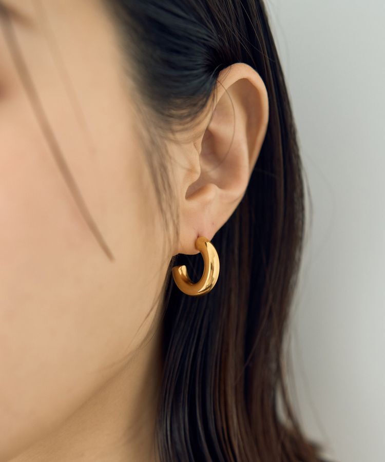 YECCA VECCA「ステンレスフープピアス」|ピアス|Gold