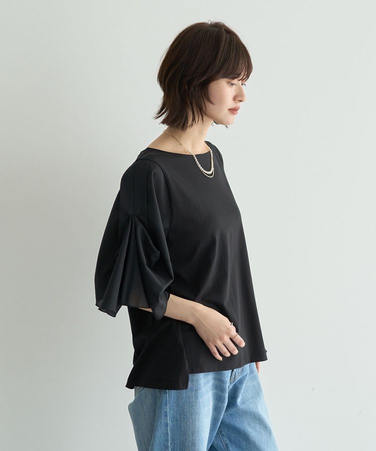 YECCA VECCA「シアースリーブカットソー」|Tシャツ・カットソー|